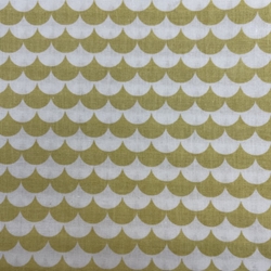 COUPON 75X30CM ARCS DE CERCLE BLANC JAUNE