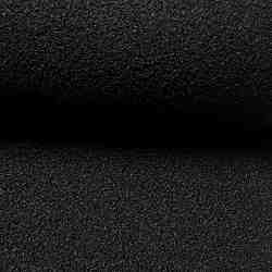TISSU BOUCLETTE UNI NOIR