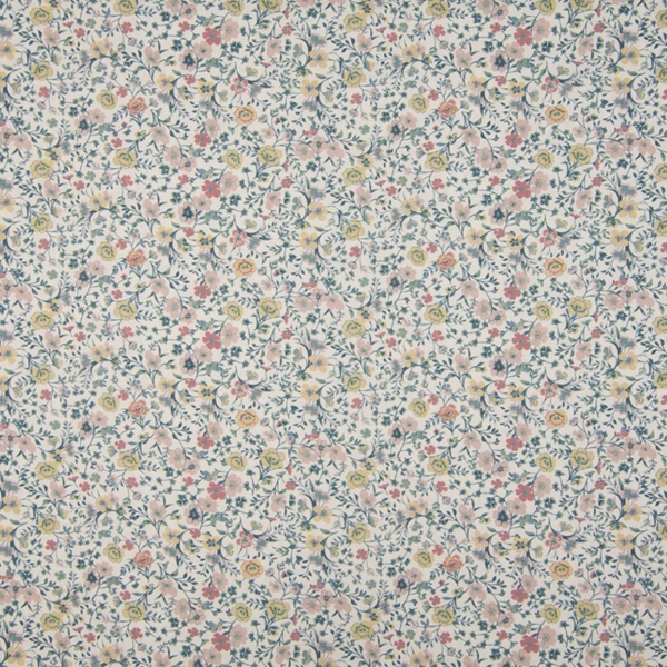 TISSU FLEUR DIGITAL BEIGE ROSE