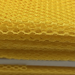 TISSU FILET MESH POLYESTER JAUNE SOLEIL