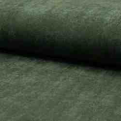 TISSU VELOURS FINES COTES VERT FORET