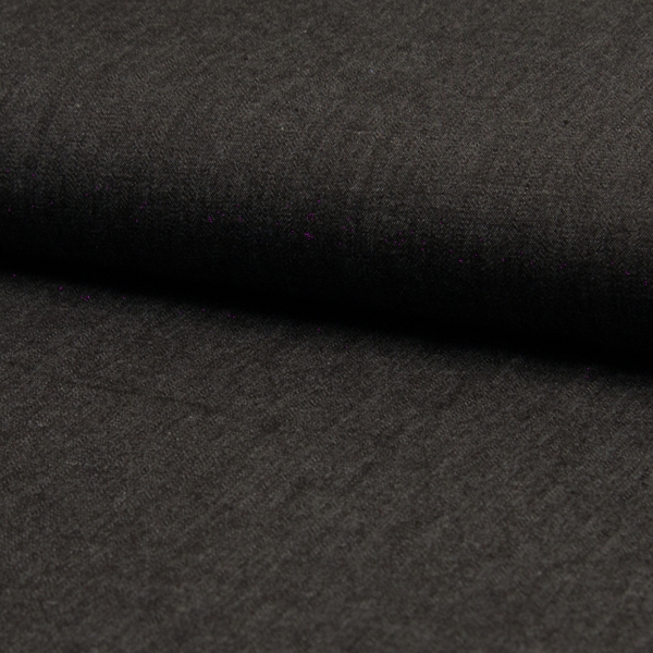 TISSU COTON CHAMBRAY NOIR BLACK