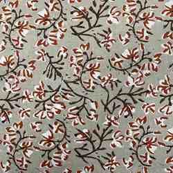 TISSU COTON IMPRIMÉ INDIENNE FEUILLAGE SAUVAGE
