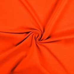 TISSU JERSEY COTON ELASTHANNE ORANGE