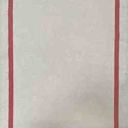 TISSU TORCHON RAYURE ROUGE