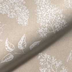 TISSU TOILE ASPECT LIN BOTANIQUE