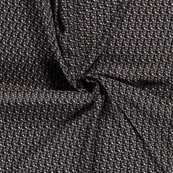 TISSU CREPE VISCOSE IMPRIME TRIANGLE NOIR GRIS