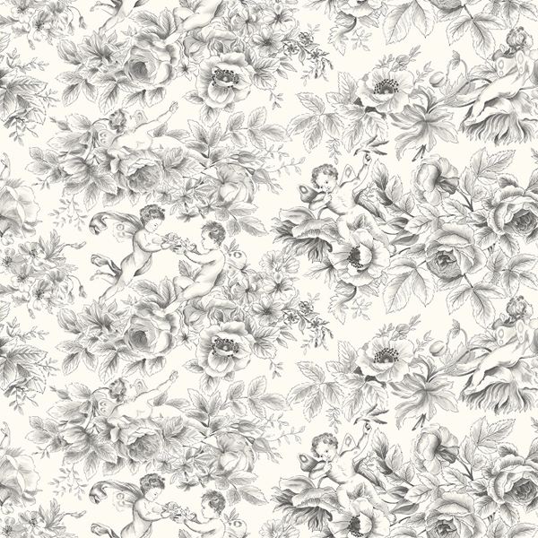 TISSU COTON RENFORCE LOS ANGELES ANGES GRIS