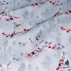 TISSU COTON REINE DES NEIGES OLAF DISNEY