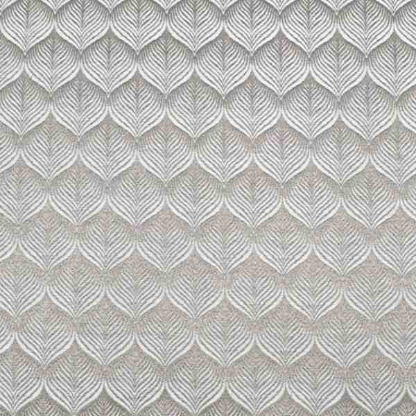 TISSU JACQUARD AMEUBLEMENT AVIGNON ECRU FOND TAUPE