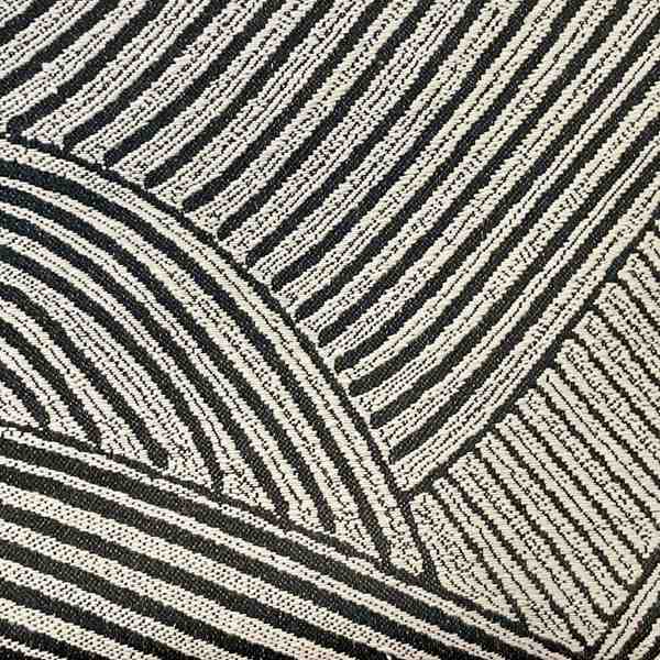 TISSU JACQUARD AMEUBLEMENT NOIR IVOIRE