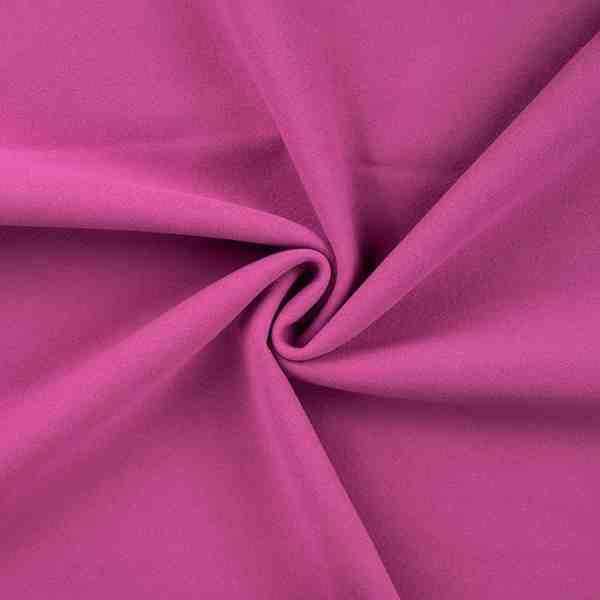 TISSU POLYESTER UNI ROSE CYCLAMEN