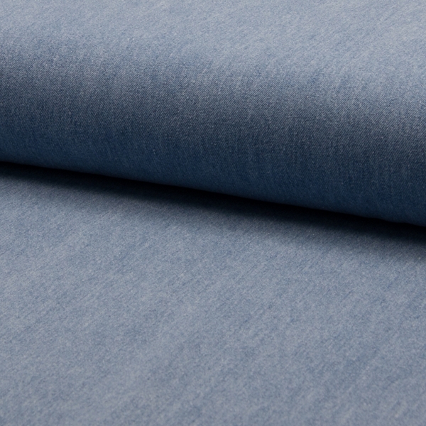 TISSU JEAN DENIM COTON BLEU DELAVE