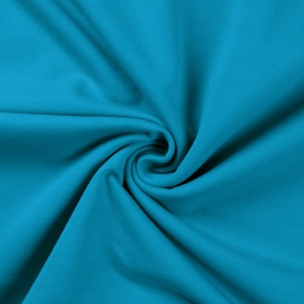 TISSU JOGGING MOLLETON UNI BLEU TURQUOISE