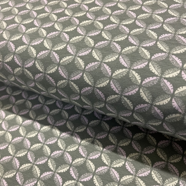 JERSEY ORGANIC OEKO-TEX FEUILLE ET CERCLE