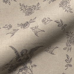 TISSU TOILE ASPECT LIN  LE CYGNE ET L'ANGE