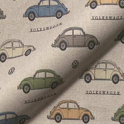 TISSU TOILE ASPECT LIN COCCINELLE VW