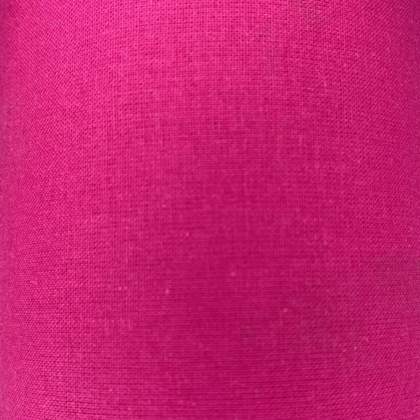 TISSU COTON UNI ROSE FUCHSIA OEKO-TEX GOTS 