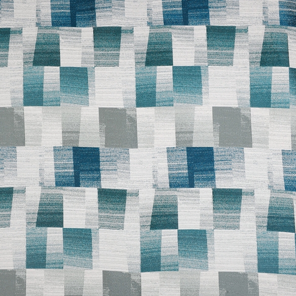 JACQUARD CARREAUX OTTAWA BLEU GRIS