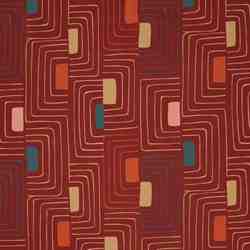 TISSU THEVENON POUR SIEGE NEFERTITI FOND ROUGE