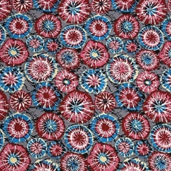 TISSU CHEMISIER VISCOSE AFRIQUE ROSE BLEU