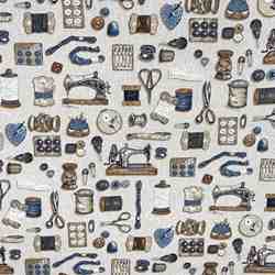 TOILE ASPECT LIN LA MERCERIE ET SES BOBINES