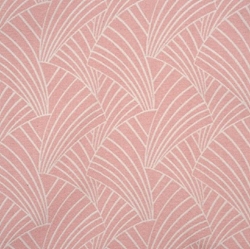 JACQUARD EVENTAIL ARDECO ROSE POUDRE