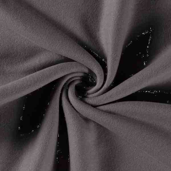 TISSU JERSEY VELOURS DOUDOU ANTHRACITE