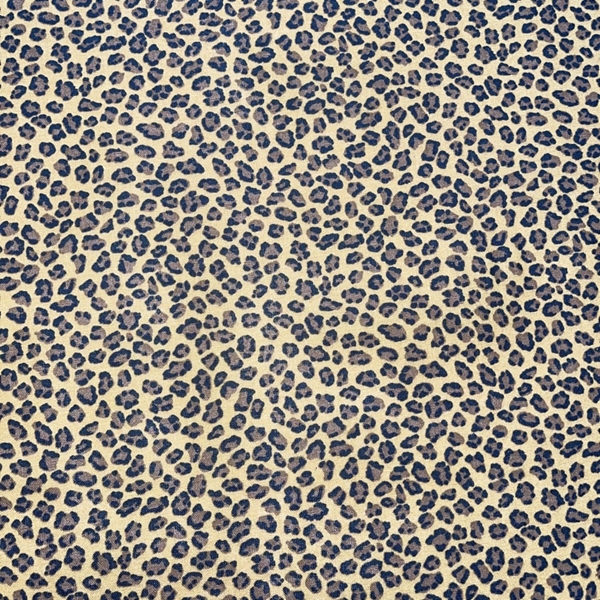 TISSU COTON IMPRIME OEKO-TEX FELIN OCRE