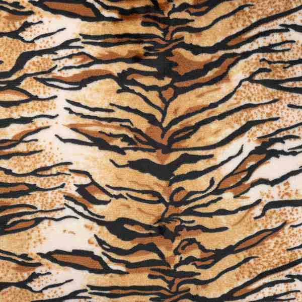 TISSU POLAIRE TOUT DOUX IMPRIME TIGRE
