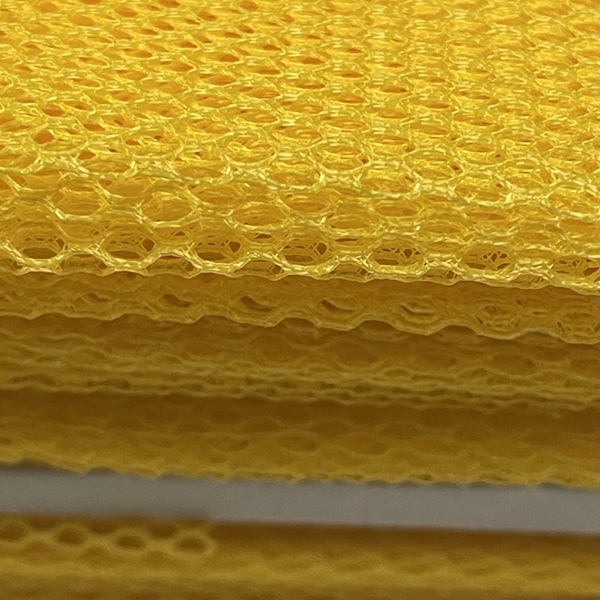 TISSU FILET MESH POLYESTER JAUNE SOLEIL