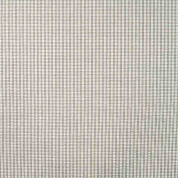 TISSU SEERSUCKER À CARREAUX BEIGE