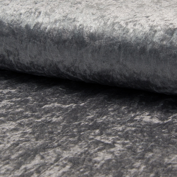TISSU JERSEY PANNE DE VELOURS GRIS ARGENT