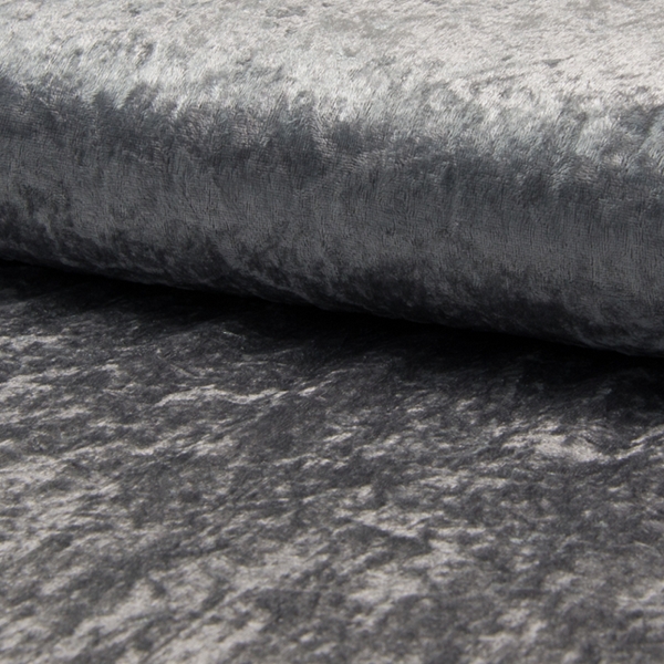 TISSU PANNE DE VELOURS GRIS ARGENT