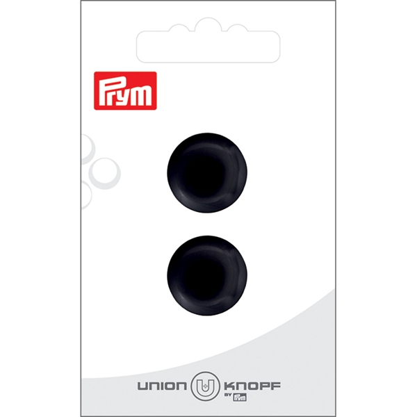 Bouton poly. pied 18mm noir