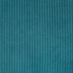 TISSU ISOLANT THERMIQUE VELOURS COTELE TURQUOISE