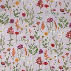 COTON ENDUIT MFTA FLEURS DES CHAMPS ROSE