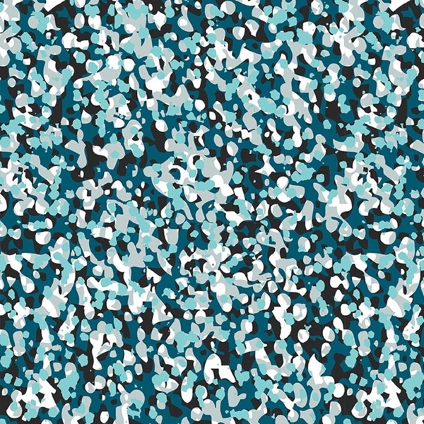 COUPON COTON CAMOUFLAGE BLEU 1M50 X 1M40