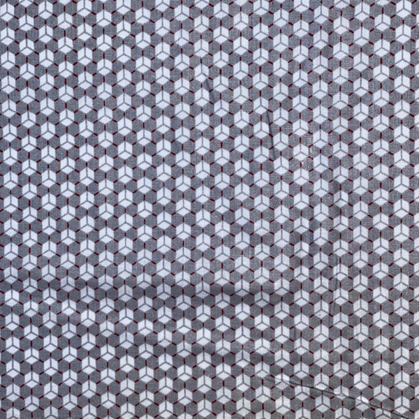 COUPON COTON SIGLE GRIS 1M50 X 1M40