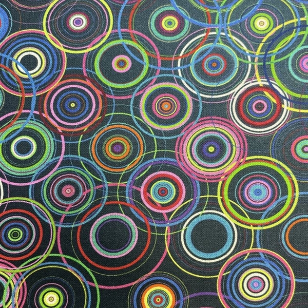 COUPON COTON OEKO-TEX CERCLE MULTI 2.50 X1.45M
