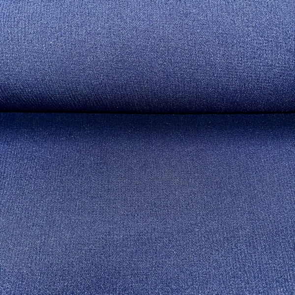 TISSU PEAU D ORANGE ELASTHANNE BLEU MARINE 