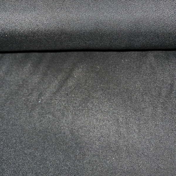 TISSU GABARDINE VISCOSE LAVEE NOIR