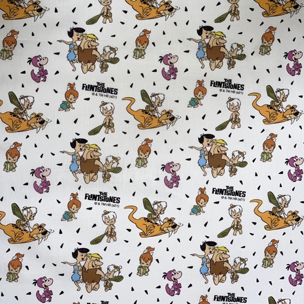 TISSU COTON LES PIERRAFEU FLINTSTONES 