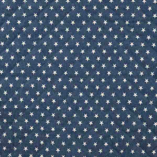 TISSU MATELASSE CHAMBRAY IMPRIME ETOILE 