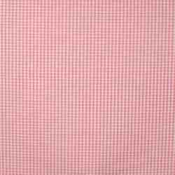 TISSU SEERSUCKER À CARREAUX ROSE