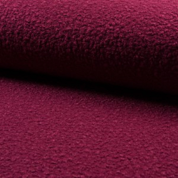TISSU BOUCLE MAXI  ROSE FUSCHIA