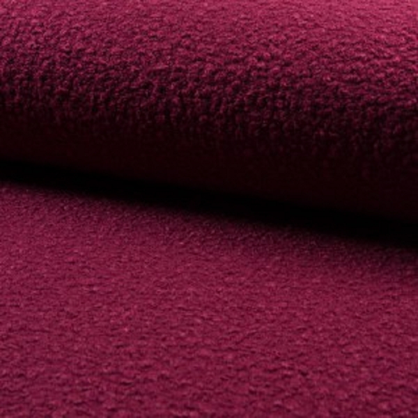 TISSU BOUCLE MAXI  ROSE FUSCHIA