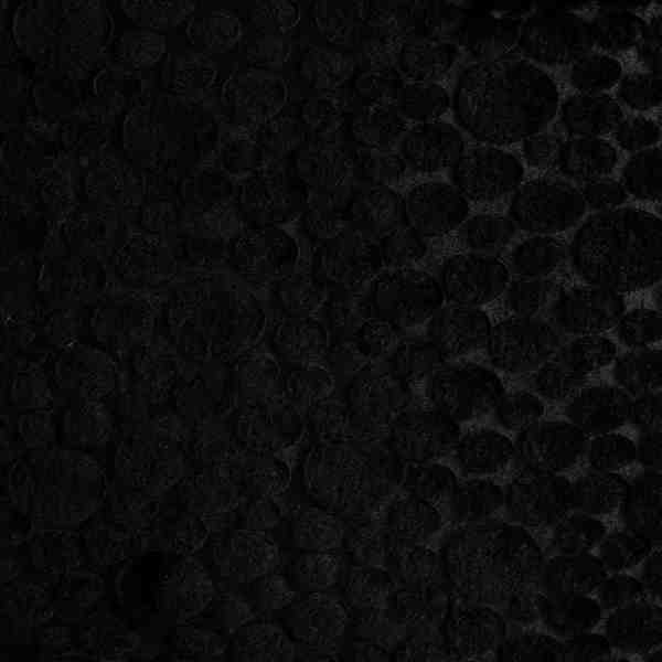 TISSU TOUT DOUX FOURRURE PASTILLE NOIR