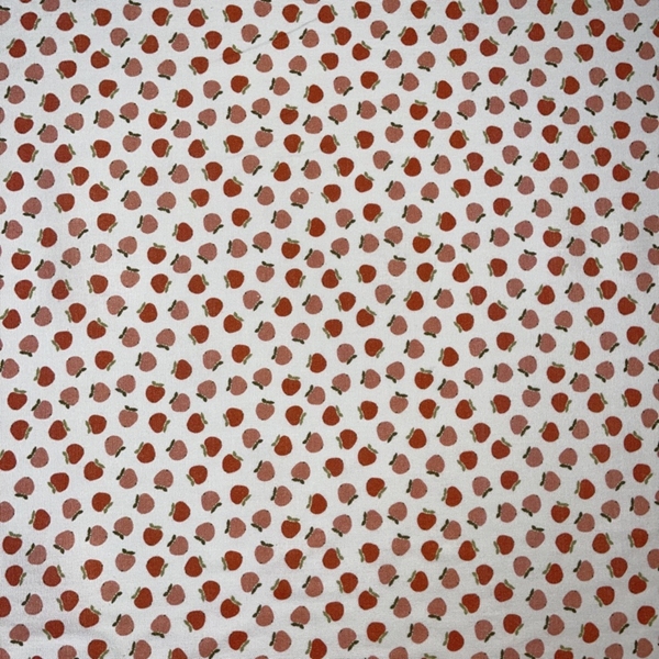 TISSU COTON POMME ROUGE