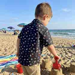 TISSU COTON OEKO-TEX PIRATE THEME MER